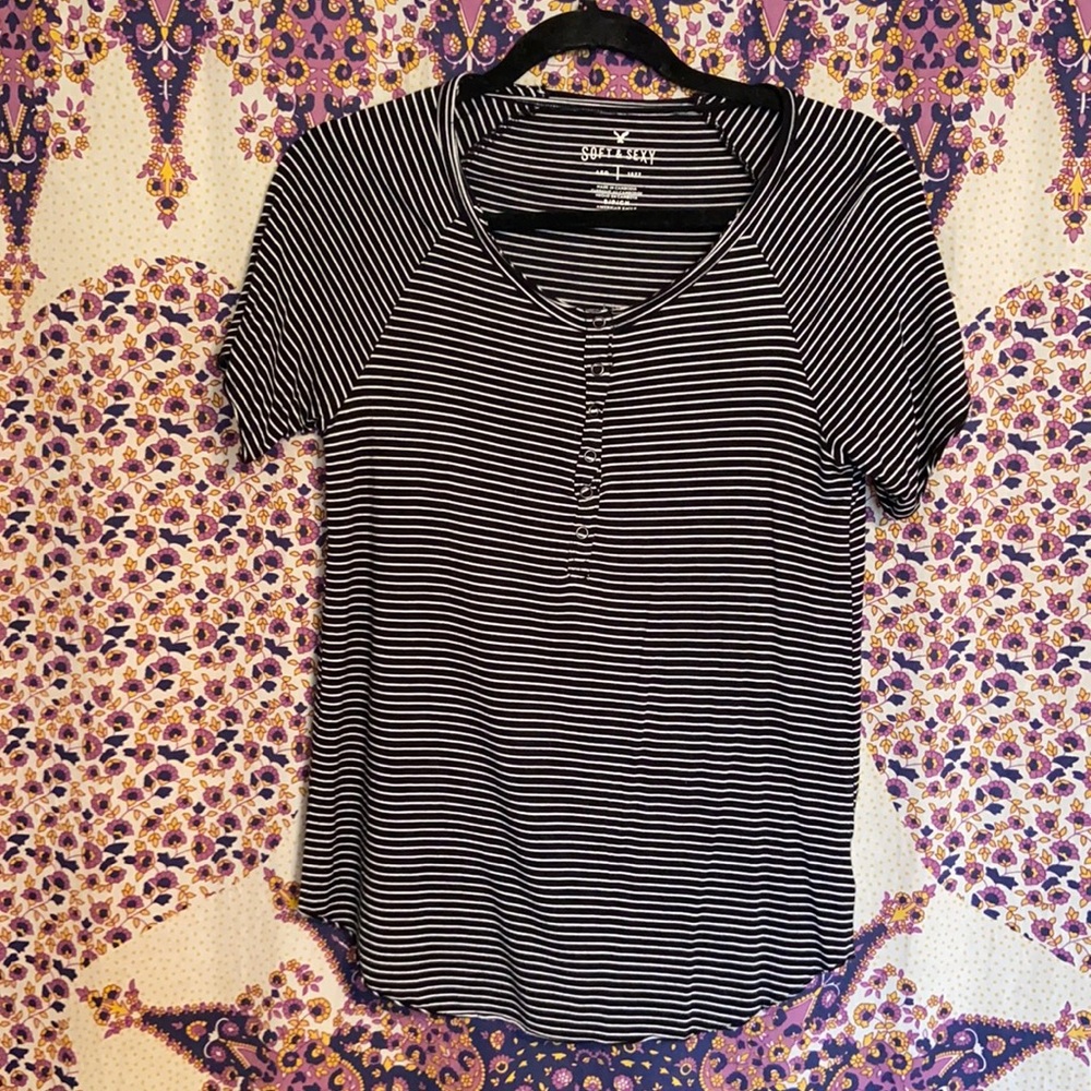 Striped American Eagle top